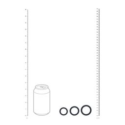 Levelz by shots Classic Silicone Cockring Set van 3 - XS/S/M - Zwart (8714273061898)