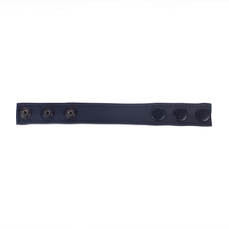 Red leather Cocky - Verstelbare Leren Cockring - Zwart (3662811297122)