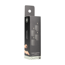 Ouch! by shots Tease Candles - Disobedient - 4 Stuks - Zwart (7423522536506)
