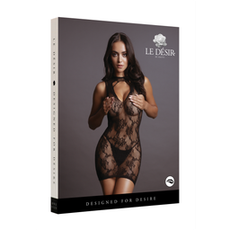 Le désir by shots Hoge Hals Kant Mini Jurk - Één Maat (8714273495532)