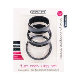 Shots toys by shots Flat Cockring Set (8714273945228)
