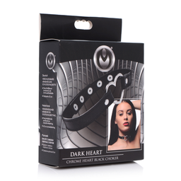 Xr brands Donkere Hart - Chrome Heart Zwarte Choker (848518034502)