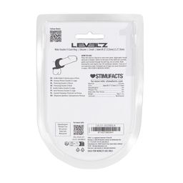 Levelz by shots Brede Dubbele O Siliconen Cockring - S - Zwart (8714273063441)