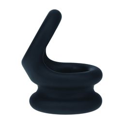 Levelz by shots Brede Dubbele O Siliconen Cockring - S - Zwart (8714273063441)