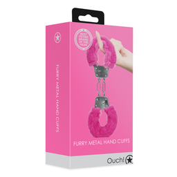 Ouch! by shots Pluche Metalen Handboeien - Roze (8714273047885)