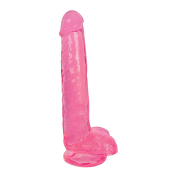 Curve toys Slim Stick Cherry Ice - Dildo met ballen - 8 / 20,5 cm (643380985774)