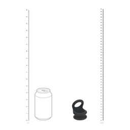 Levelz by shots Brede Dubbele O Siliconen Cockring - M - Zwart (8714273063465)