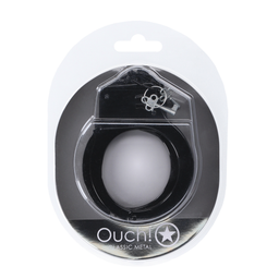 Ouch! by shots Classic metalen handboeien - Zwart (8714273058263)