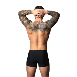 Male power Pouch Short - L - Zwart/Rood (845830094900)