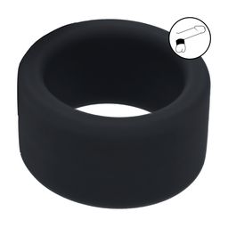 Levelz by shots Vloeibare Silicoen Balriem - M - 34mm - Zwart (8714273062185)
