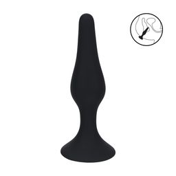 Levelz by shots Slanke Siliconen Anale Plug - M - Zwart (8714273065742)