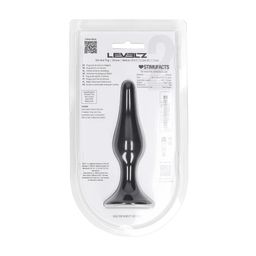 Levelz by shots Slanke Siliconen Anale Plug - M - Zwart (8714273065742)