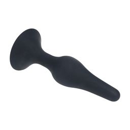Levelz by shots Slanke Siliconen Anale Plug - M - Zwart (8714273065742)