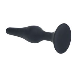 Levelz by shots Slanke Siliconen Anale Plug - M - Zwart (8714273065742)