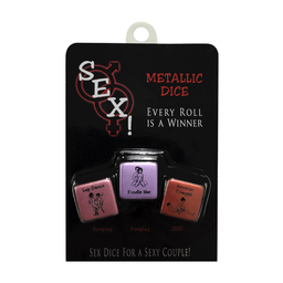 Kheper games Sex! Metallic Set van Voorbereiding en Seksdices (825156111376)