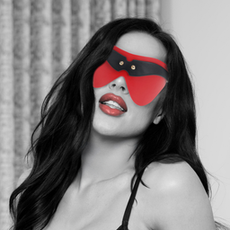 Ouch! by shots Milan Collectie - Blinddoek - Zwart/Rood (8714273055972)