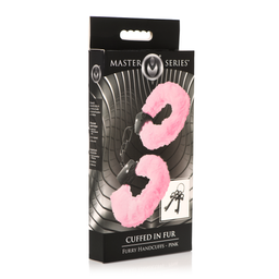 Xr brands Cuffed in Fur - Furry Handcuffs - Roze (848518052186)