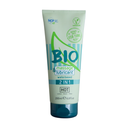Hot 2 In 1 Massage en Waterbased Lubricant - 7 fl oz / 200 ml (4042342004328)
