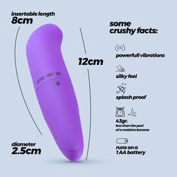 Crushious G-Finder - Mini G-Spot Massager - Paars (7403254159204)