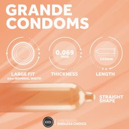EXS Grande - Extra Grote Condooms - 12 stuks (5027701009700)