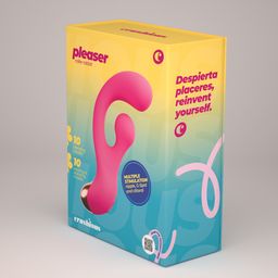 Crushious Pleaser - Vibrator with Rotating Stimulation - Pink (7403254162112)