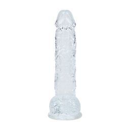 Realrock by shots Realistische Dildo met Ballen - 5 / 12,7 cm - Transparant (8714273061522)