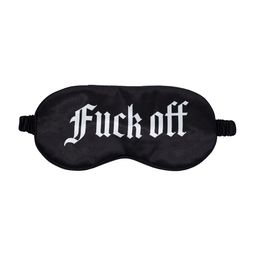 Ouch! by shots Fuck Off - Geprinte Satijnen Masker - Zwart (8714273028464)
