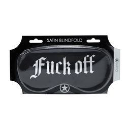Ouch! by shots Fuck Off - Geprinte Satijnen Masker - Zwart (8714273028464)
