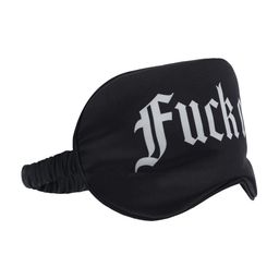 Ouch! by shots Fuck Off - Geprinte Satijnen Masker - Zwart (8714273028464)