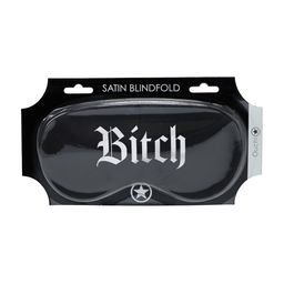 Ouch! by shots Bitch - Gedrukte Satijnen Masker - Zwart (8714273028440)