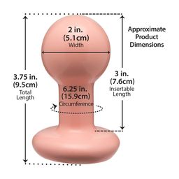 Doc johnson The Classic - Round Butt Plug - Small - Cream (782421003050)