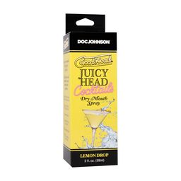 Doc johnson Juicy Head - Cocktails - Dry Mouth Spray - Lemon Drop - 2 fl oz / 59 ml (782421098636)