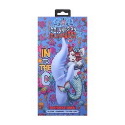 Doc johnson Into The C - Seahorse Siren - Warming Waved Rabbit Vibrator - Maui Blue (782421101992)