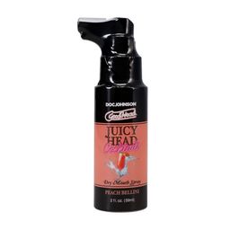 Doc johnson Juicy Head - Cocktails - Dry Mouth Spray - Peach Bellini - 2 fl oz / 59 ml (782421098629)