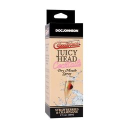 Doc johnson Juicy Head - Cocktails - Dry Mouth Spray - Strawberries and Champagne - 2 fl oz / 59 ml (782421098698)
