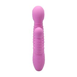 Doc johnson Into The C - Seapuss - Warming Rippled Rabbit Vibrator - Purple (782421101978)