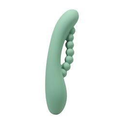 Doc johnson Into The C - Kakui Me - Warming Beaded Rabbit Vibrator - Kelp Green (782421101985)
