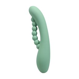 Doc johnson Into The C - Kakui Me - Warming Beaded Rabbit Vibrator - Kelp Green (782421101985)