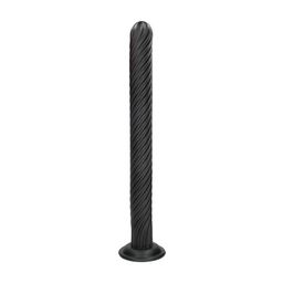 Ouch! by shots Titan Twist - Anal Plug - 48 cm - Black (8714273017390)
