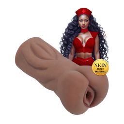 Xkin by shots Carreer Girls - Naughty Nurse Riley Rearview - TPE Small Masturbator - 130g - Brown (8714273028648)