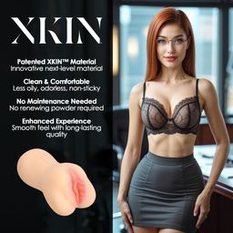 Xkin by shots Carreer Girls - Verleidelijke Secretaris Amber Blowfile - TPE Grote Masturbator - 328g - Vlees (8714273028884)