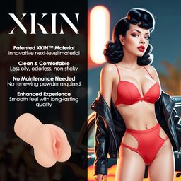 Xkin by shots Pinup Dolls - Greaser Girl Misty Muffburner - TPE Medium Masturbator - 204g - Vlees (8714273028754)