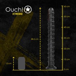 Ouch! by shots Pole of Power - Anal Plug - 56,5 cm - Black (8714273017406)