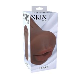 Xkin by shots Raw - The Grip - TPE Kleine Masturbator - 137g - Bruin (8714273028709)