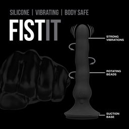 Fist it by shots Vibrating Wave Rider - Zwart (8714273042552)