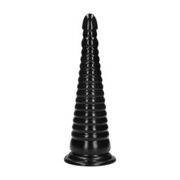 Ouch! by shots Twisted Vortex - Anal Plug - 30 cm - Black (8714273017420)