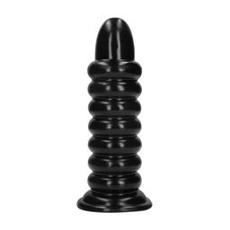Ouch! by shots Spiral Force - Anal Plug - 23,5 cm - Black (8714273017468)