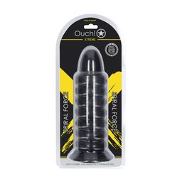 Ouch! by shots Spiral Force - Anal Plug - 23,5 cm - Black (8714273017468)