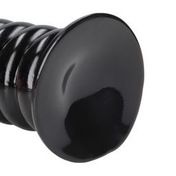 Ouch! by shots Spiral Force - Anal Plug - 23,5 cm - Black (8714273017468)