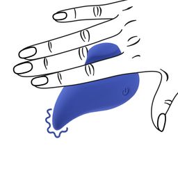 Loveline by shots Ergo Grip - Lay On Massager - Blauw (8714273021342)